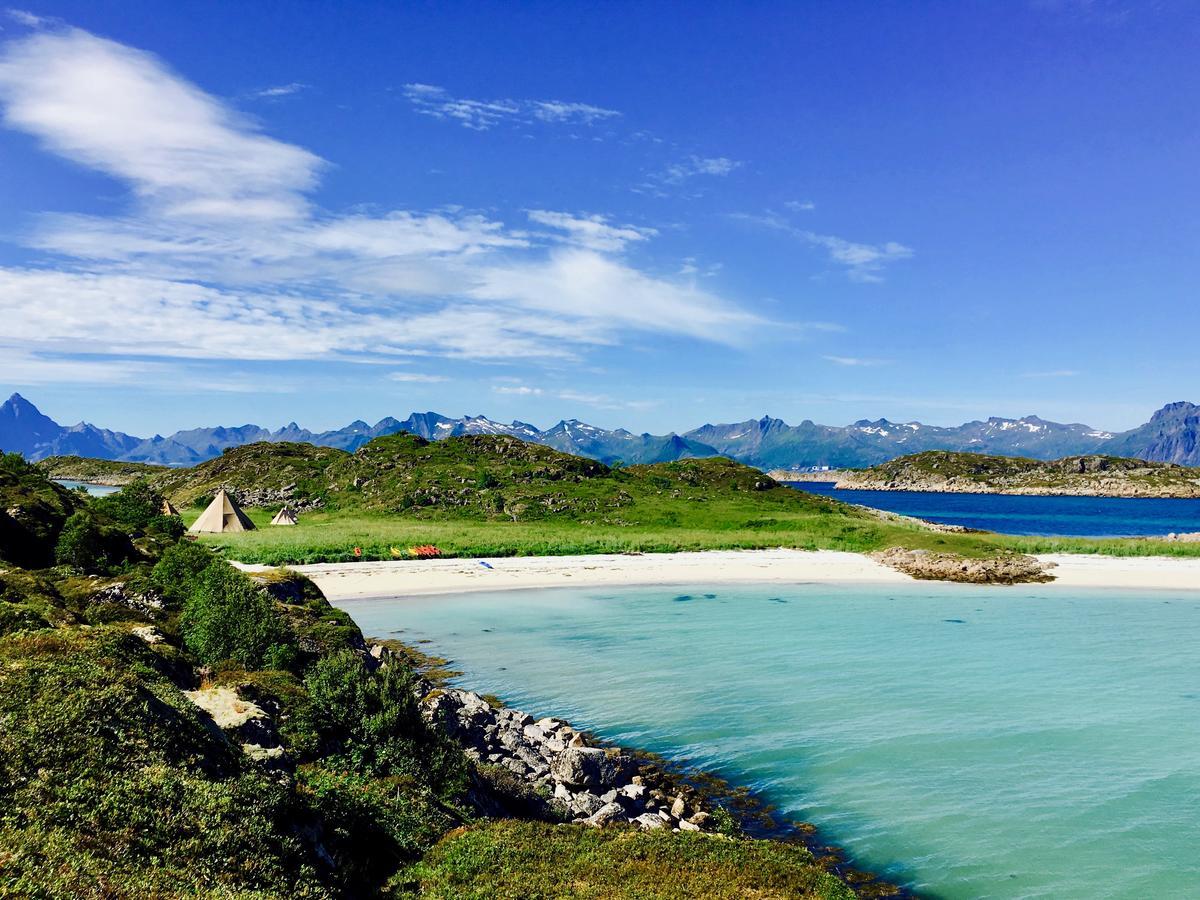 Lofoten Beach Glamping Skrova Buitenkant foto